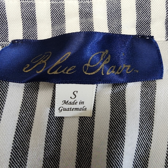 Blue Rain Button Down Sleeveless Blouse Size Small - Picture 7 of 8